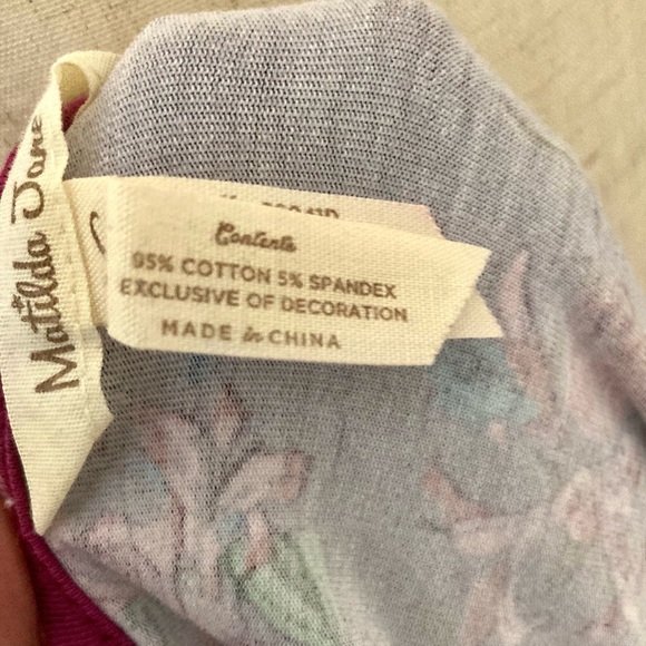 Matilda Jane Purple Floral World of Wonder A-Line Dress Size 8 - Picture 8 of 8